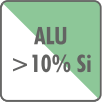 ALU > 10% Si