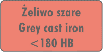 Żeliwo szare <180 HB